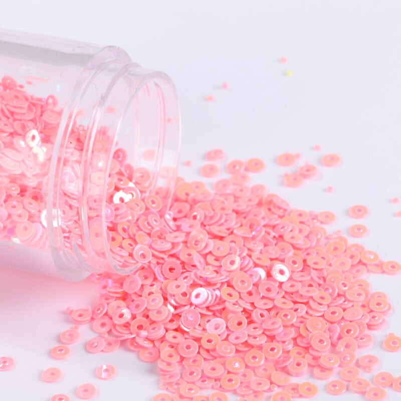 4000 Stks/partij 2Mm Platte Ronde Losse Pailletten Pailetten Naaien Wedding Craft, Kleurrijke Nail Arts, nachtclub Jurk Naaien Accessoires: AB Pink