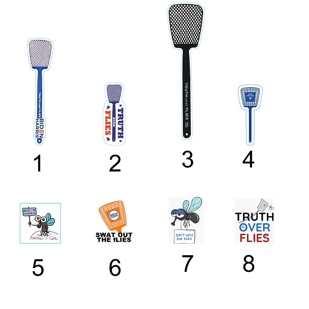 Lot de 10 autocollants décoratifs pour téléphone portable, motif « vérité sur les mouches », pour valises, voiture, maison, couvercle de toilette, ordinateur portable, bouteille d'eau