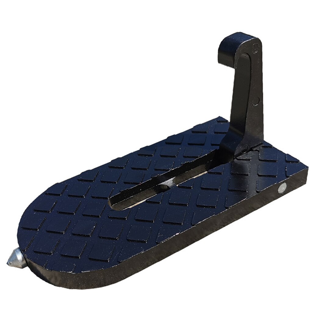 Foldable Car Roof Rack Step Car Door Step Multifunction Universal Latch Hook Auxiliary Foot Pedal Emergency Window Breaker: C Black