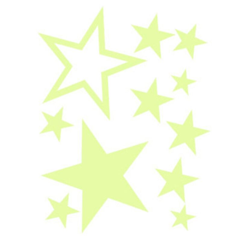 435 stuks fluorescerende muurstickers met lichtgevende sterren/maan/sterren/stippen voor de kinderkamer