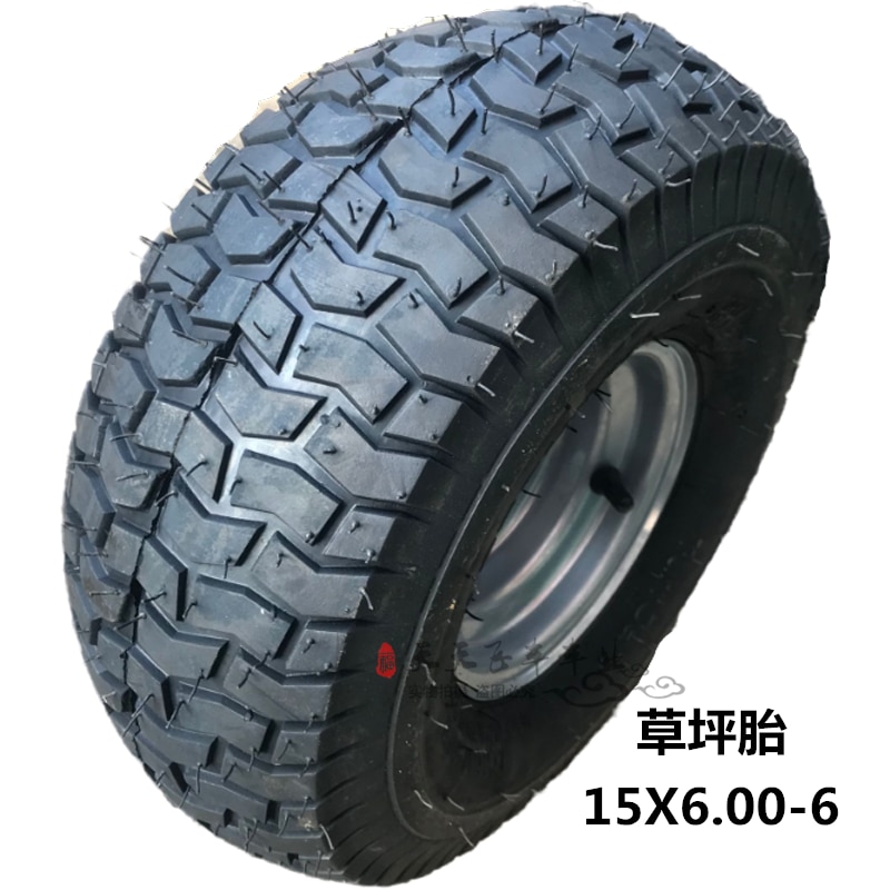 Jante de roue 15x6.00-6 pneu pneu tube côtes droites pelouse et jardin roues 15X6-6 pouces 168CC Karting Go Kart moto