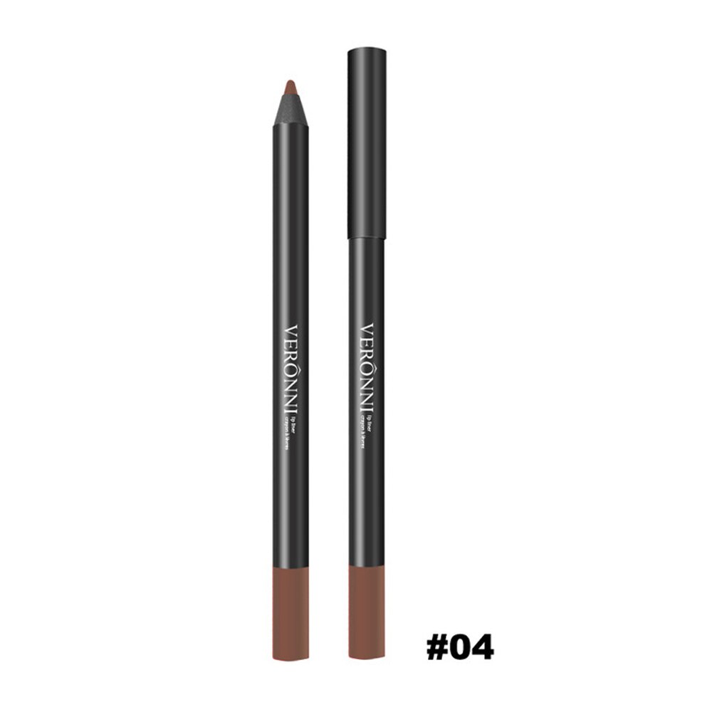 FRESHME Multi-functional Lipliner Pencil Long Lasting Waterproof Lip Cosmetic Makeup Colorful Lip Liner Pens Set: 4