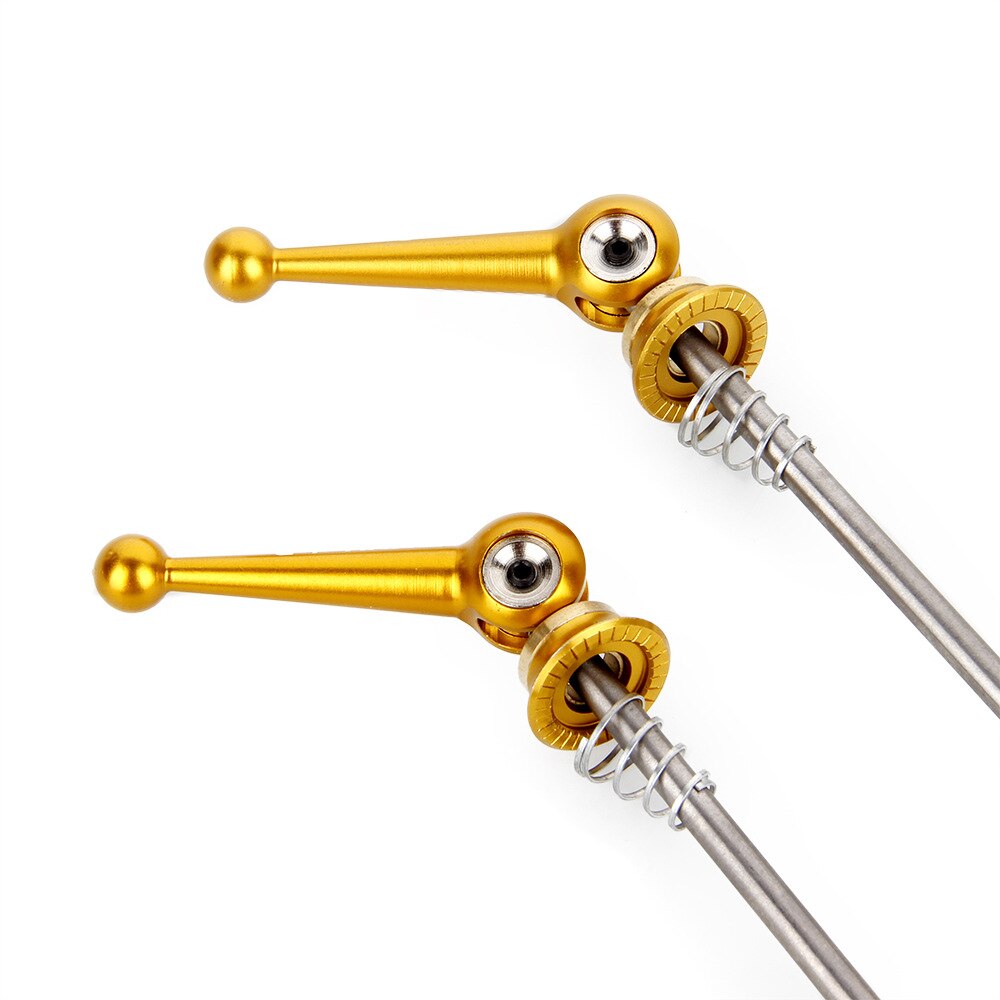 Bicycle Skewers 1 Pair Ultralight Titanium Quick Release Bicycle Hub Skewers for MTB Road Bike