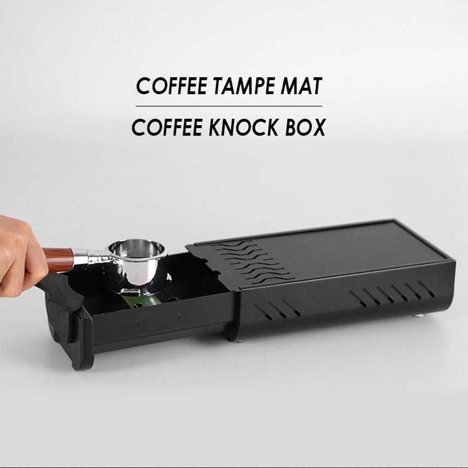 Mini Koffie Klop Doos Lade Soort Roestvrij Staal Koffie Grond Klop Container Emmer Doos Met Staaf Voor Barista