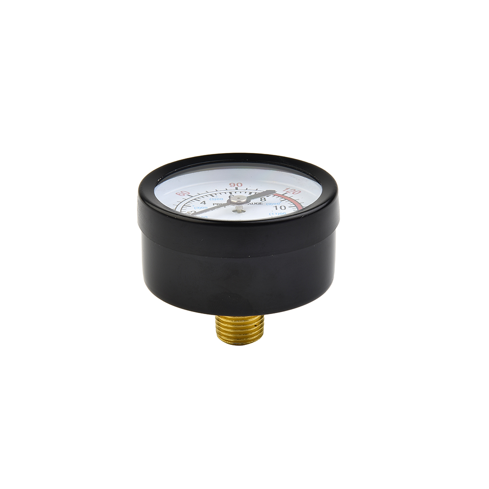 Manómetro de compresor de aire, 13mm, rosca 1/4 BSP, 0-180 PSI, 0-12bar, manómetro para compresor de aire, fluido hidráulico neumático