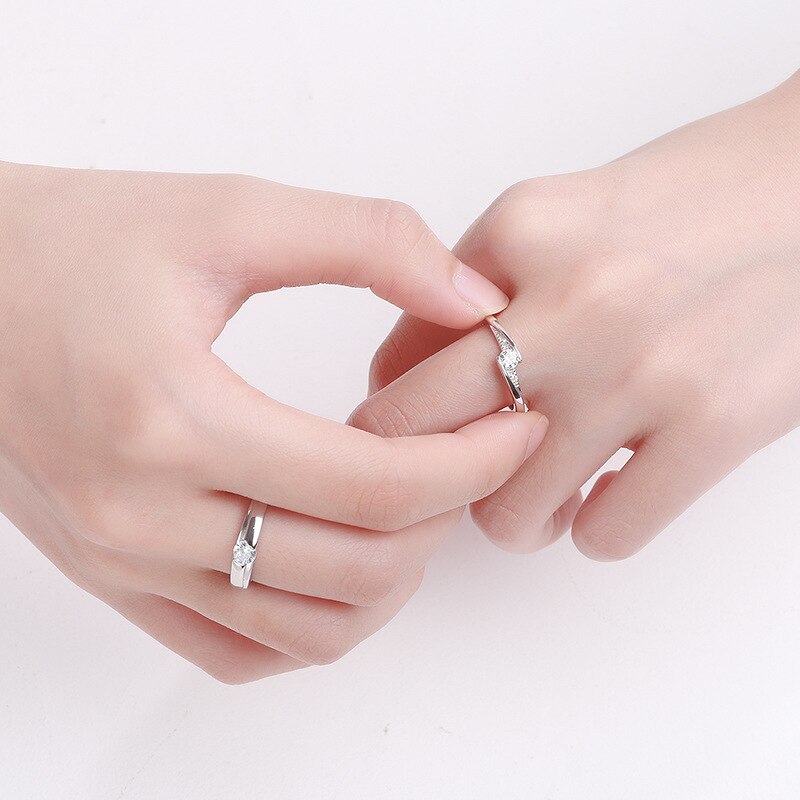 925 Silver ring Ornaments Partner Adjustable size bague Women All Live for Love shows luxury again