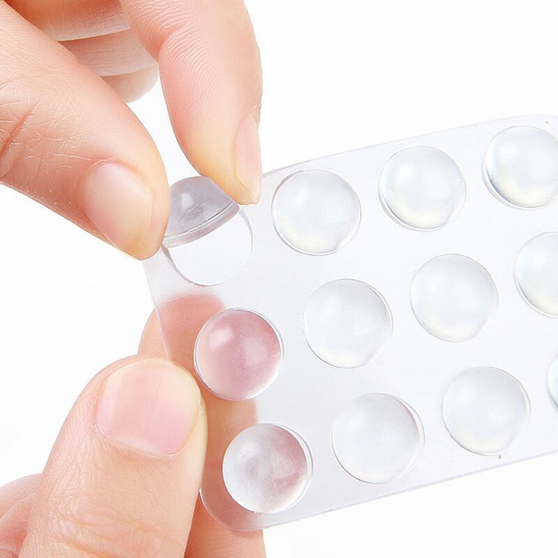 24 Stks/set Transparante Siliconen Anti Slip Schokdemper Zachte Kussen Voor Closestool Meubels Accessoires