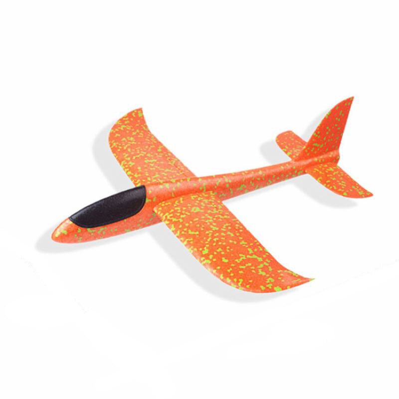 DIY Hand Gooi Flying Zweefvliegtuig Vliegtuigen Speelgoed Voor Kinderen Foam Vliegtuig Model Party Bag Vulstoffen Flying Zweefvliegtuig Vliegtuig Speelgoed game: Orange 35CM