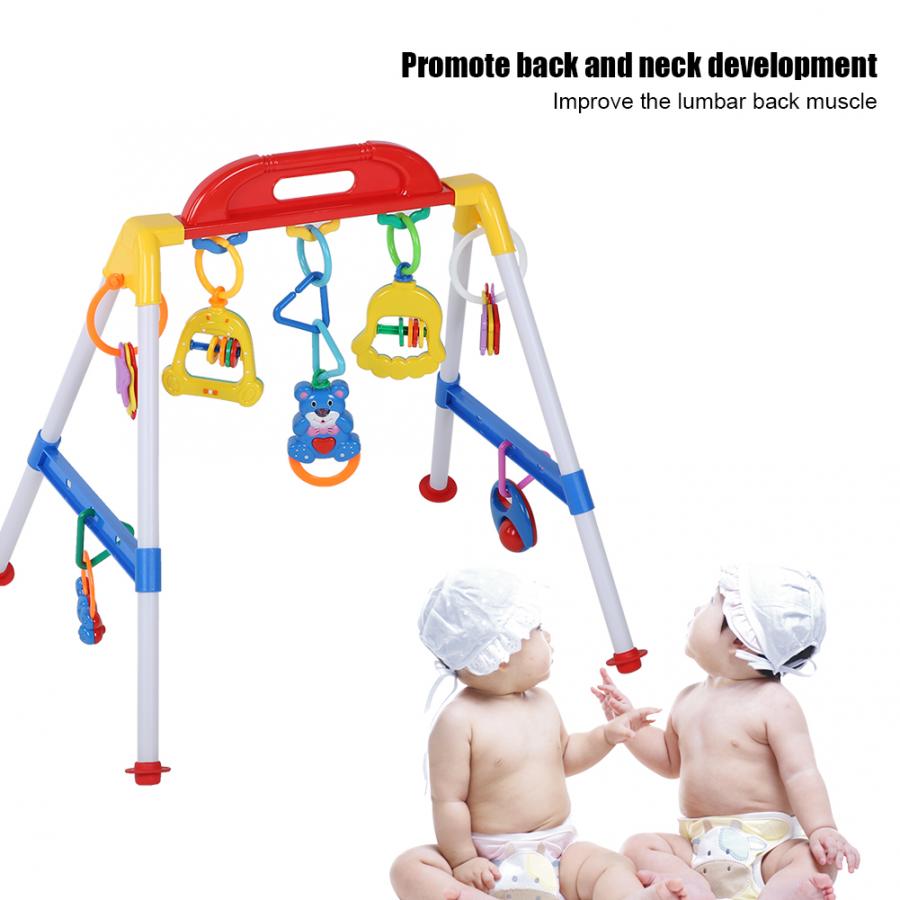 Multi-Functional Baby Musical Fitness Frame Electric Fitness Toy with Ring Bell Training Walking Kids Early Educational Toys