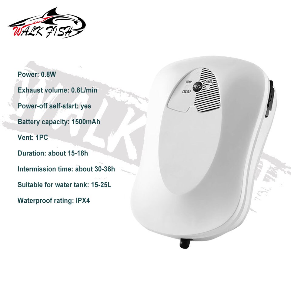 WALK FISH Thicken Fishing Bag Folding EVA Fishing Bucket Portable Live Fish Box Storage Outdoor Waterproof Camping Hiking Bag: Only Oxygen Pump