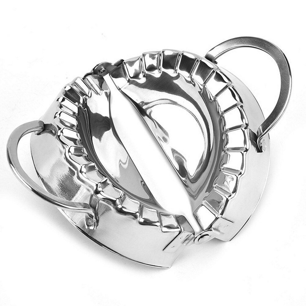 2pcs / set Stainless Steel Dumpling Maker Wraper Pastry Tools Dough Cutter Ravioli Pie Dumpling Mold Kitchen Accessories: 2