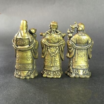 Buddhistiske statuer udødelige ornamenter formue lang levetid leie kobber ornamenter hjem dekorasjon buddha statuer kobber utskjæringe