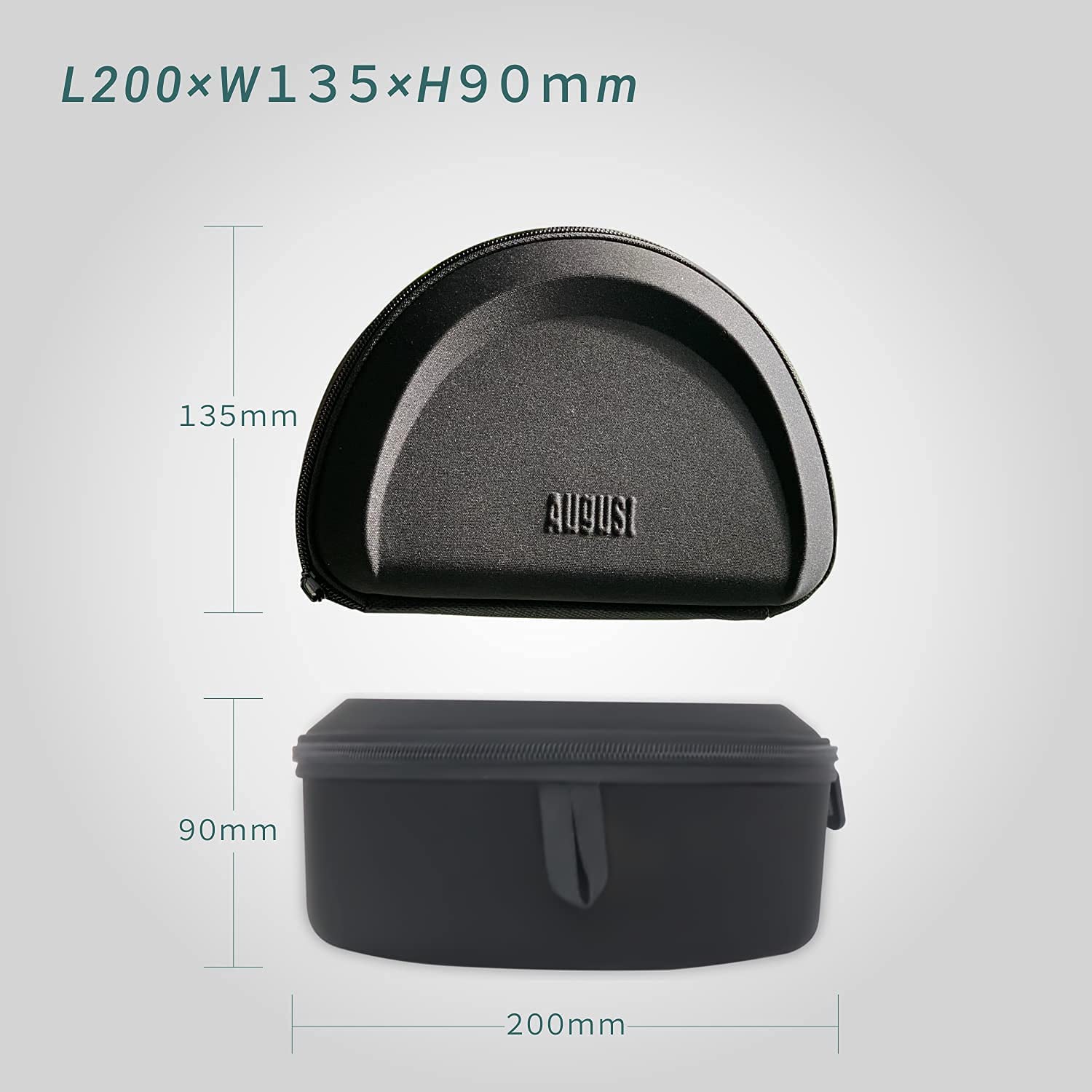 August BAG650 Hard Carrying Headphones Case Bag for August Bluetooth Wireless Headset Portable Headset Pouch Cover Box