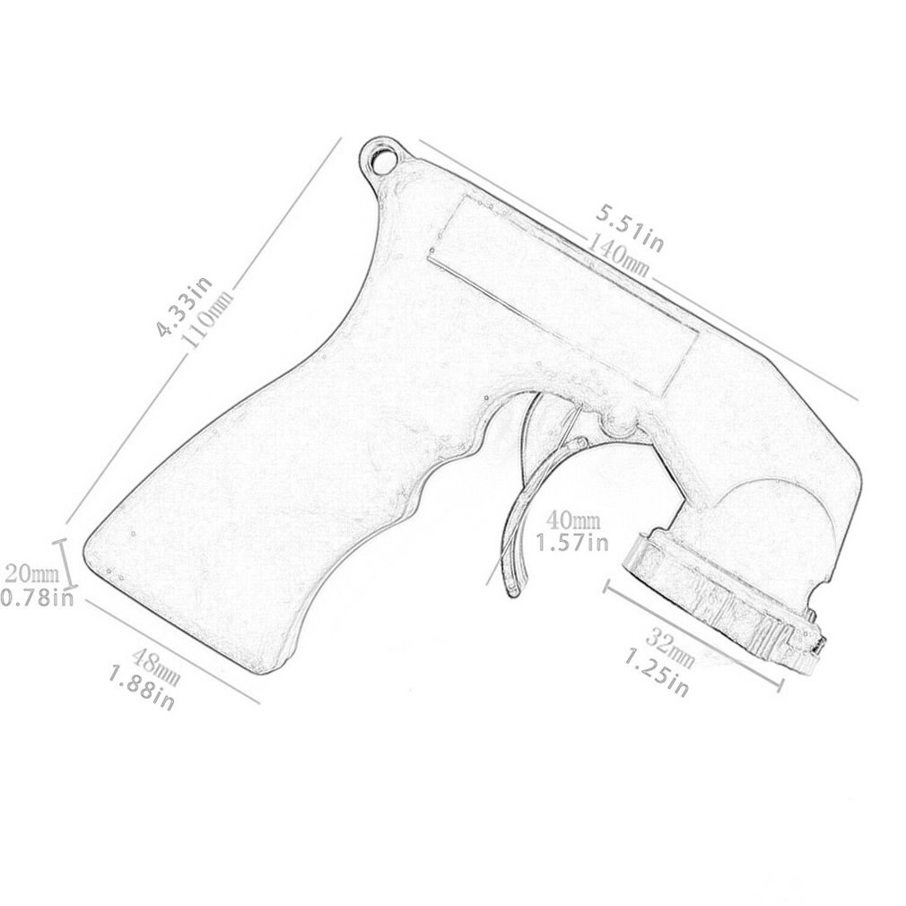 auto Vernice spray aerosol Strumento Professionale Pistola A Spruzzo Maniglia Adattatore pieno Impugnatura grilletto aerografo per La Pittura