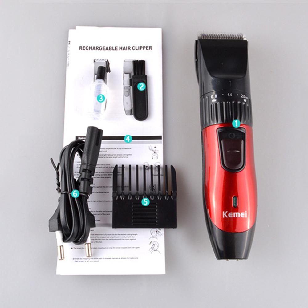 KM-730 Elektrische Haar Haarschneidemaschine kabellos Elektrische Trimmer Lange bereithalten Wiederaufladbare Haar Schneiden Maschine Elektrische Haar Trimmer Männer