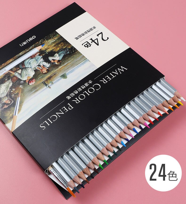 deli 24/36/48 Colorful Colors/Box Water Color Penc... – Vicedeal