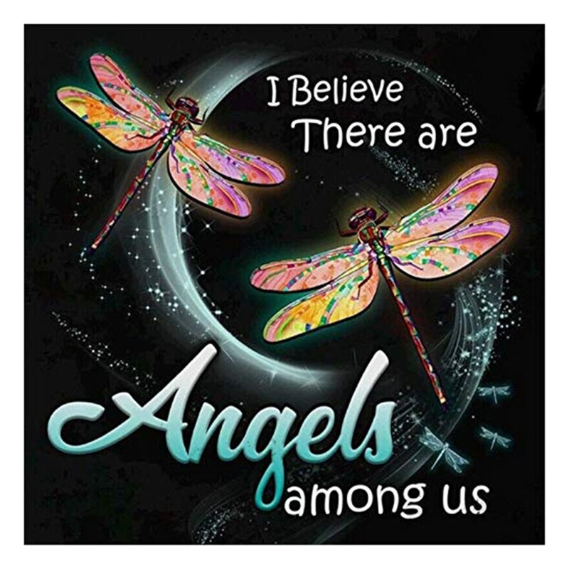 DIY 5D Diamond Painting Kits for Adults Embroidery Diamond Full Drill Home Wall Decor Animal Dragonfly: Default Title