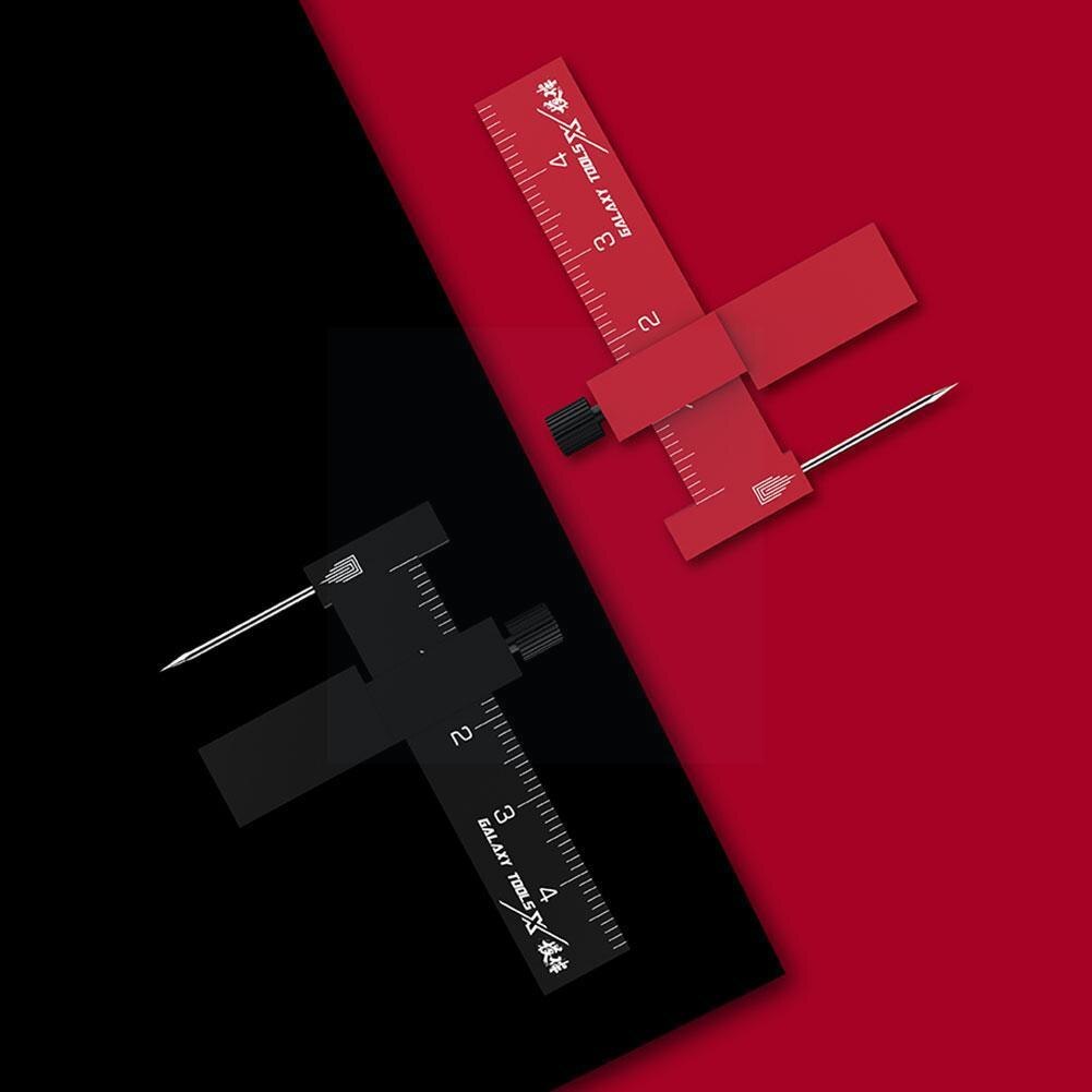 T14A02/T14A03 Equal Distance Parallel Scriber Tool For Gundam Model Hobby Craft Black/Red P8F7