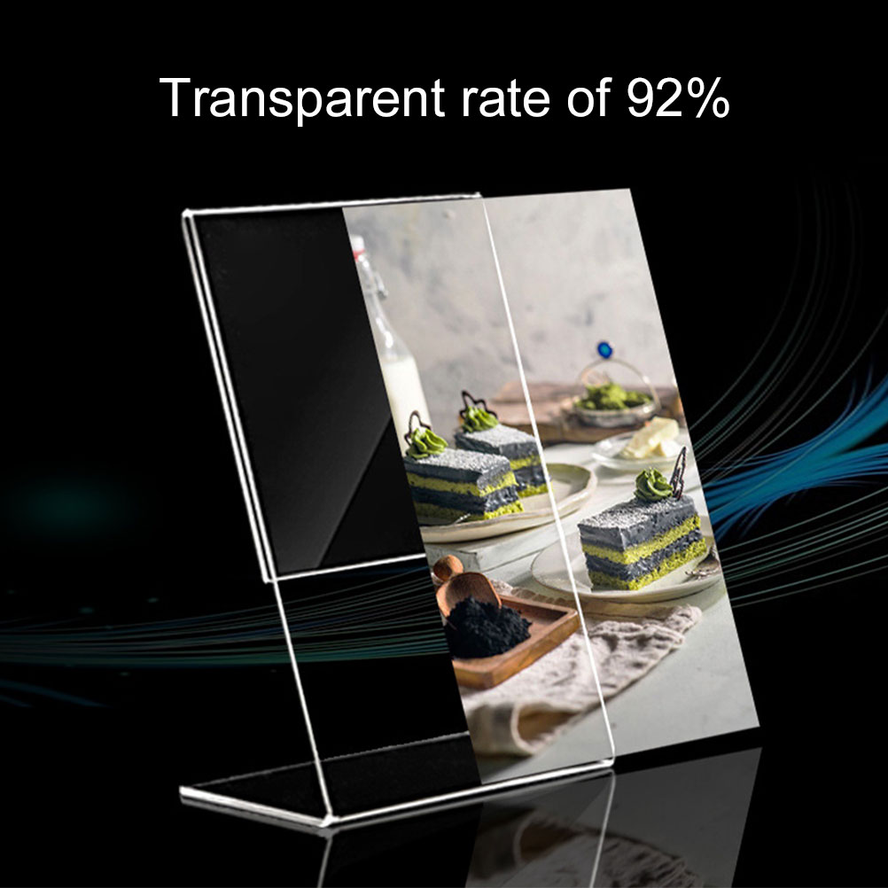 3PCS A4/A5/A6 Paper Holder Acrylic Clear Desk Shelf Box Storage Display Stand Acrylic Plastic Transparent Desktop Displays