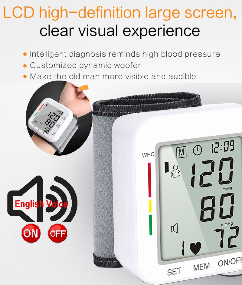 Armband bloeddrukmeter bloeddrukmeter originele bloeddrukmeter manchet bloeddrukmeter handmatige elektronische bloeddrukmeter