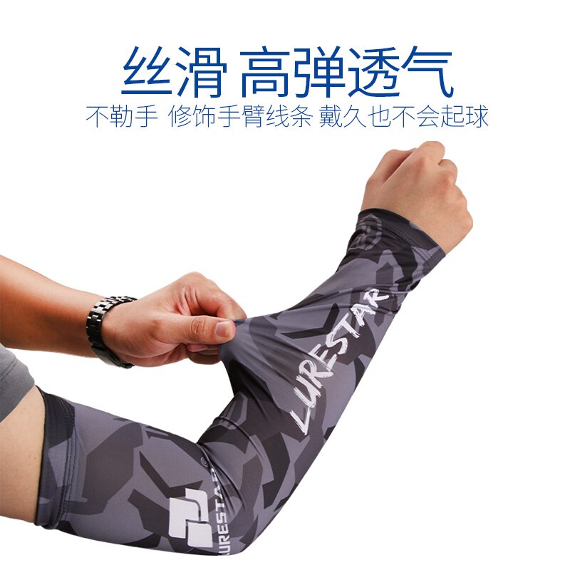 Equipo De Pesca con manga De brazo, accesorio antimosquitos, Protector De Ciclismo De verano, coderas De seda De hielo, transpirable, Equipo De Pesca