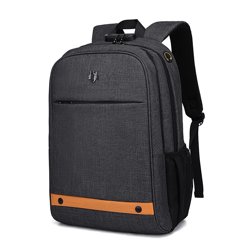 Leisure Mannen Tassen Rugzak 15.6 Laptop Rugzak Mannen Usb Anti Diefstal Rugzakken Voor Tieners Schooltas Jeugd Mochila Tas: Black