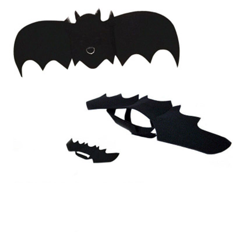 Disfraz de Halloween para gato negro, alas de murciélago, Cosplay, Disfraces para mascotas para gatos, perros y gatos pequeños, accesorios para vestir