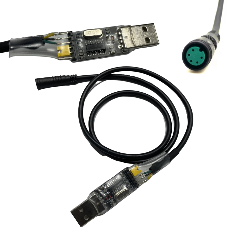 Bafang USB Programmeerkabel Elektrische Fiets Center Motor Kabel Voor 8fun/BBS01B BBS02B BBSHD Mid Drive 60 CM/100 CM