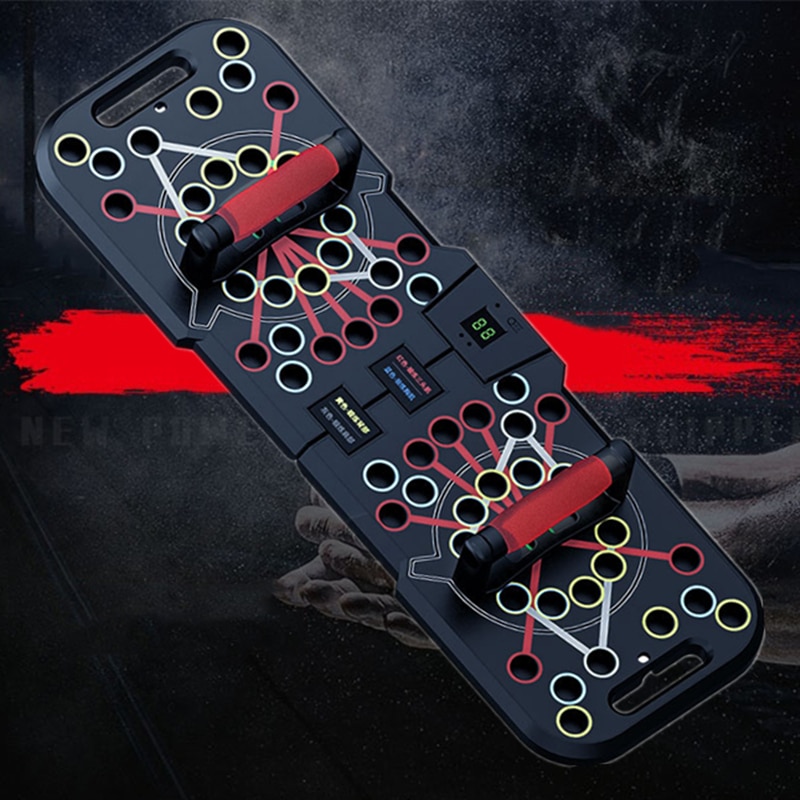 Multifunctional Counting Push Up Board Home Chest Muscle Exercise Training Indoor Electronic Fitness Support Push-up Rock Stands