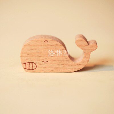 4 tegneseriestil træ visitkort noter besked klippekort holder note holder træ besked holder