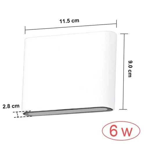 Waterdichte buitenwandlamp LED moderne verlichtingsarmaturen Minimalistische binnen-buiten slaapkamer balkon veranda tuin deco wandlamp: changeable