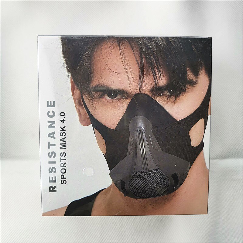 training sport mask 4.0 style black High Altitude training Conditioning 25 resistance levels adjusted