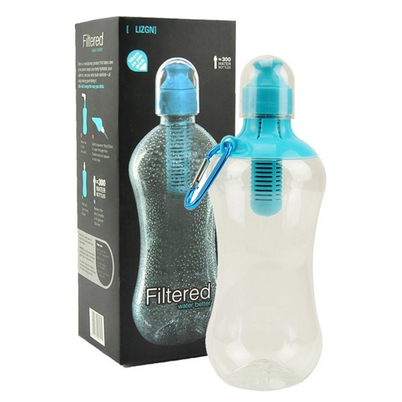 Botella de filtro hidratante Bobble de agua, botellas de agua filtradas portátiles al aire libre con filtro de carbón integrado #2