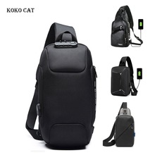 Hombre Anti-robo de hombro bolsas Messenger multifunción bolso para hombres impermeable corta viaje bolso Mochila Hombre