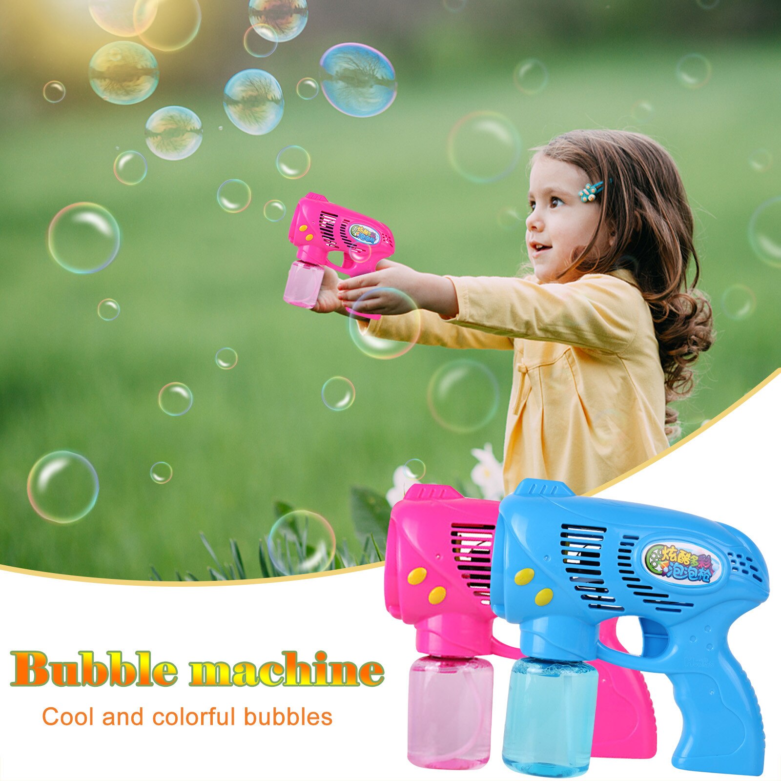 Kinderen Outdoor Speelgoed Bubble Gun Ruimte Bubble Machine Voor Party Zomer Speelgoed Outdoor Activiteiten Pasen