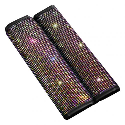 Kolorowe strasy kryształ nakładka na pas bezpieczeństwa w samochodzie Podkładka zestaw zmiany biegów diamentowa osłona kierownicy wnętrze auta zestaw akcesoriów: ramię Pad