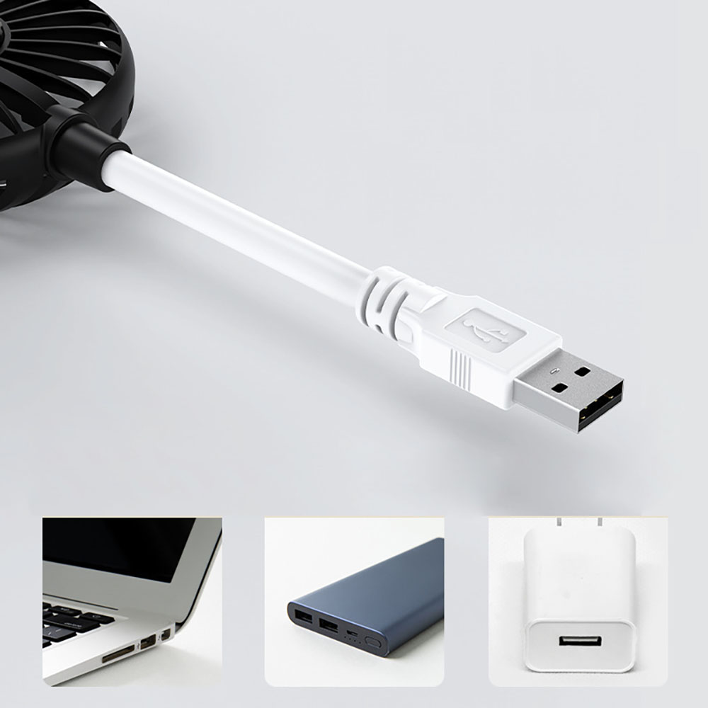 Mini USB Fan 360 Degree Adjustable Angle Foldable Cooling Fan Outdoor Office Desk Travel Portable Carry Fan Noiceless Mute Fan