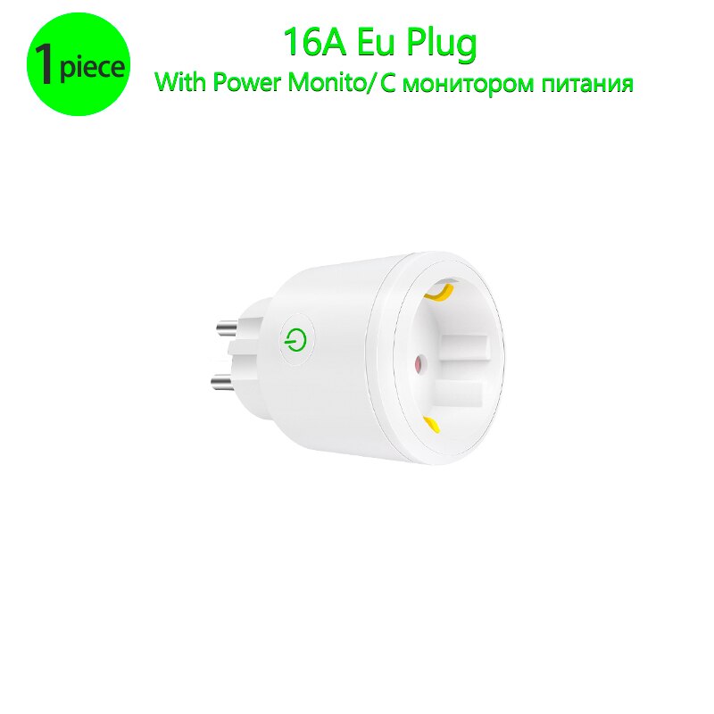 Inteligentna Wtyczka Wi-Fi 16A - Zdalne Sterowanie - Kompatybilna z Alexa i Google Home: 1 szt.