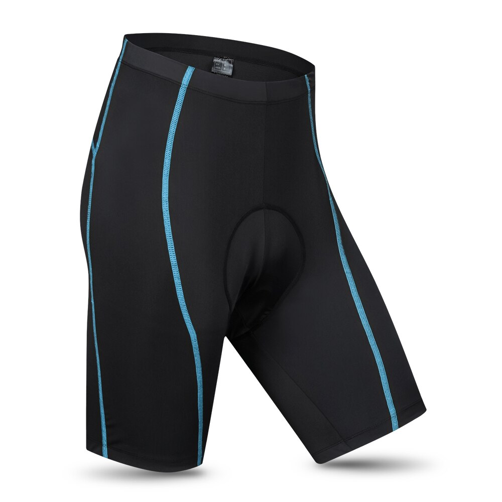 Lixada Mannen Fietsbroek Padded Fietsen Half Biking Panty Fietsbroek: Blauw / XXL