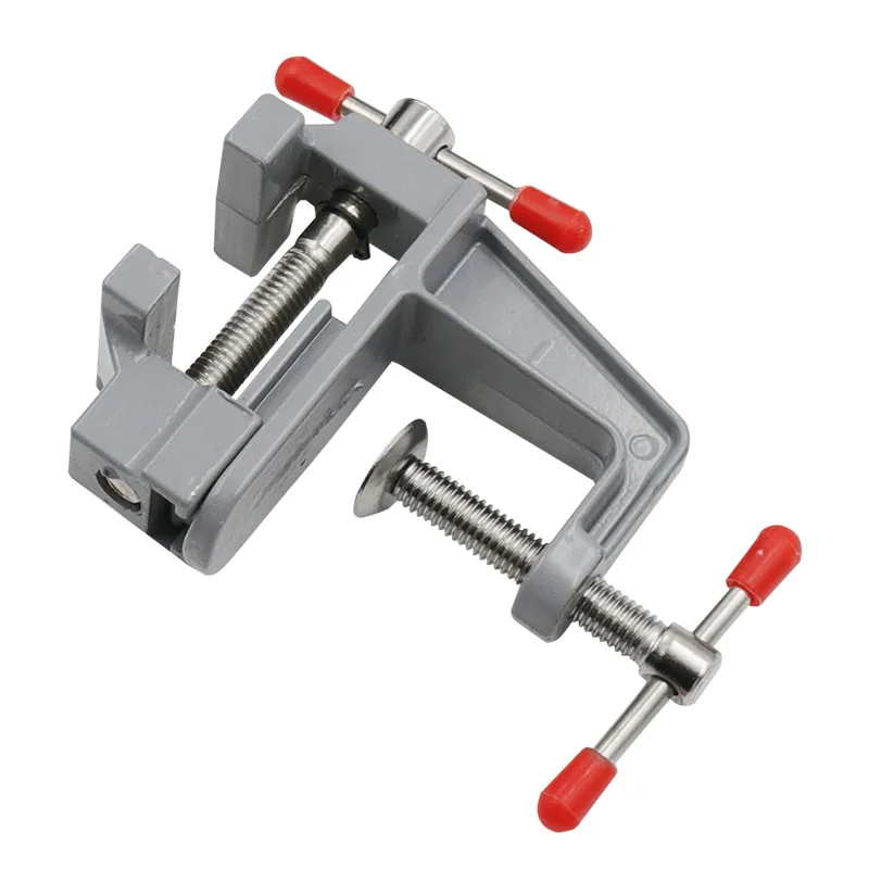 Mini Bench Vise Table Clamp Screw DIY Craft Mold Fixed Repair Tool Plier Jewelry Make Electronics Small Hobby Workbench Portable: Yellow