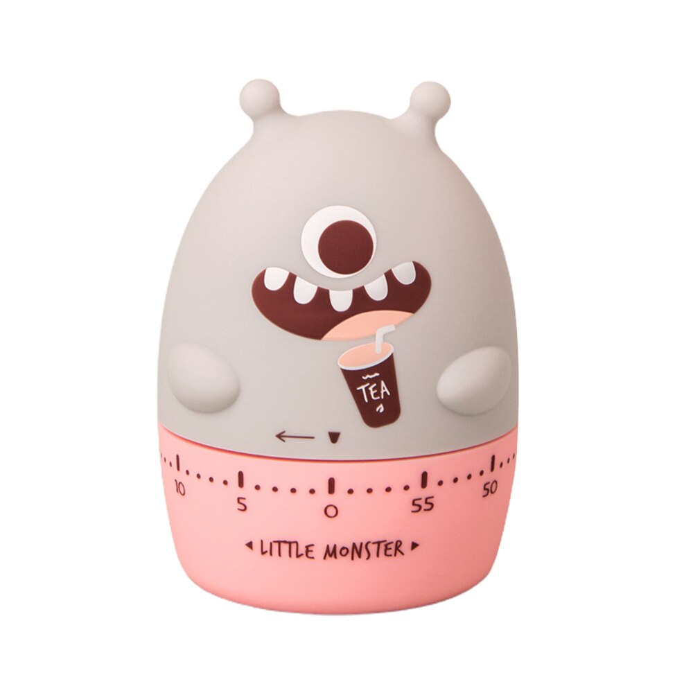 Kitchen Mechanical Timer Cute Shape Kitchen Timer Reminder Suitable For Kitchen Use: Gray