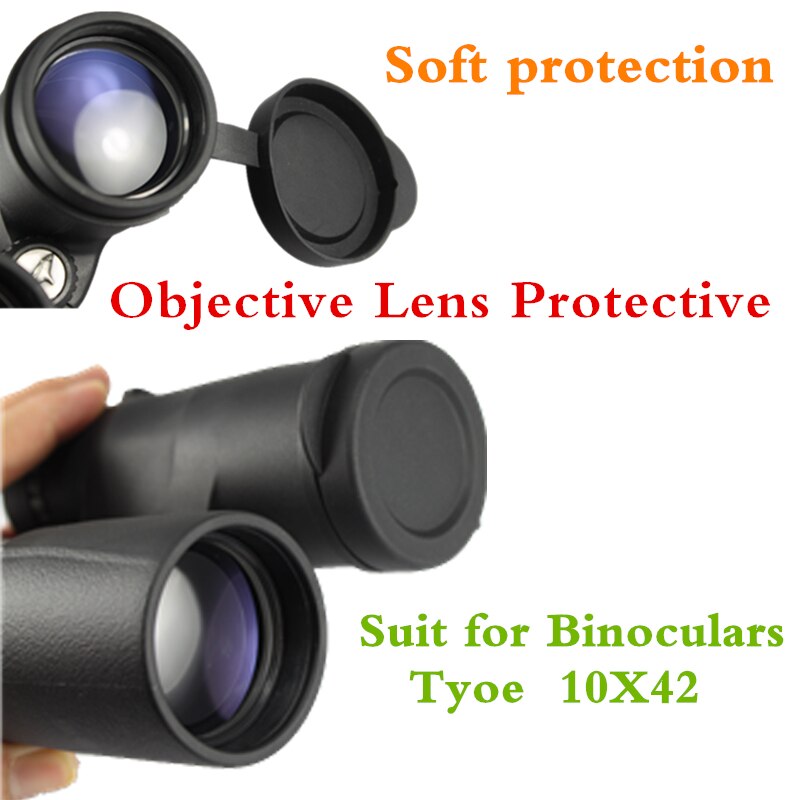 10x42 Binoculars Lens Caps Objective Protective Rubber Cover Eyepiece Dust Suit For Compact Binocular Best Protect