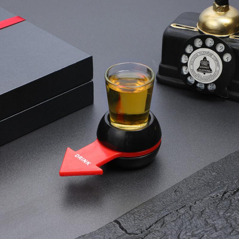 pekeren skudd spinner selskapsspill snurre rundt drikkespill glasskoppsett roterbar pil øl vin brettspill bord underholdning: 04