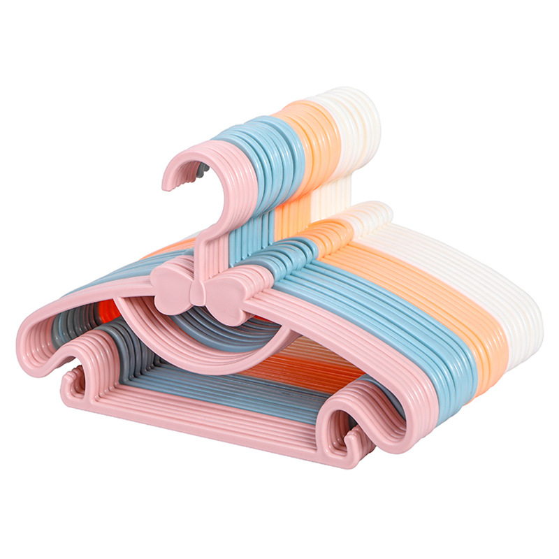 5/10/20Pcs Kids Kleerhanger Rekken Draagbare Plastic Display Hangers Winddicht Kinderen Jassen Hanger Baby Kleding organizer