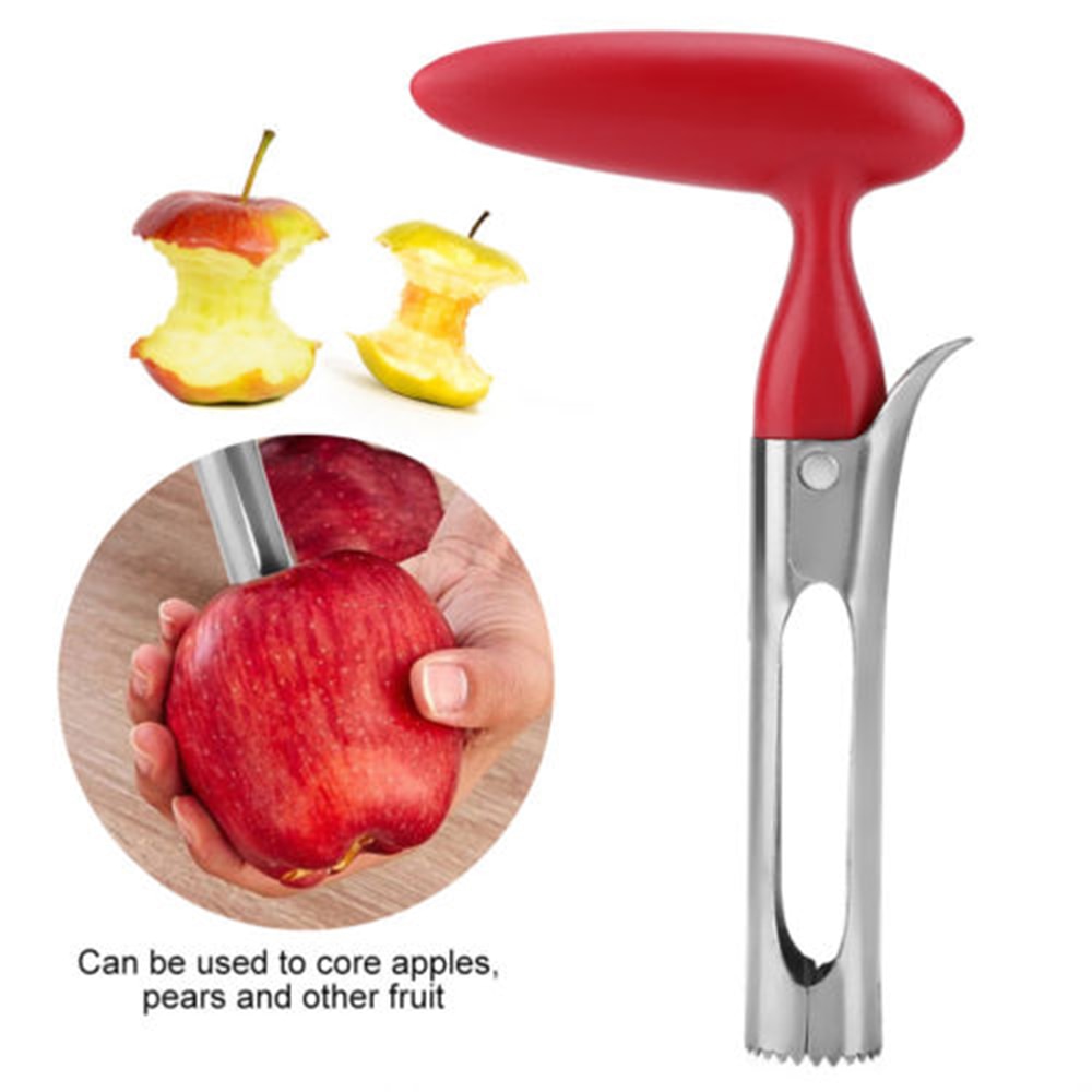  Fruit Corer Safe Non-toxic Time-saving Stainless Steel Multi-function Apple Core Remover Pulp Separator Apple Core Puller