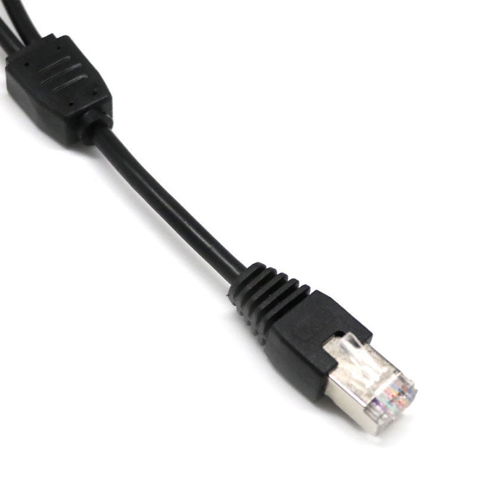 Ethernet Splitter Adapter 0.3 M Laptop Ethernet Network Adapter with Network Cable Extension Cable
