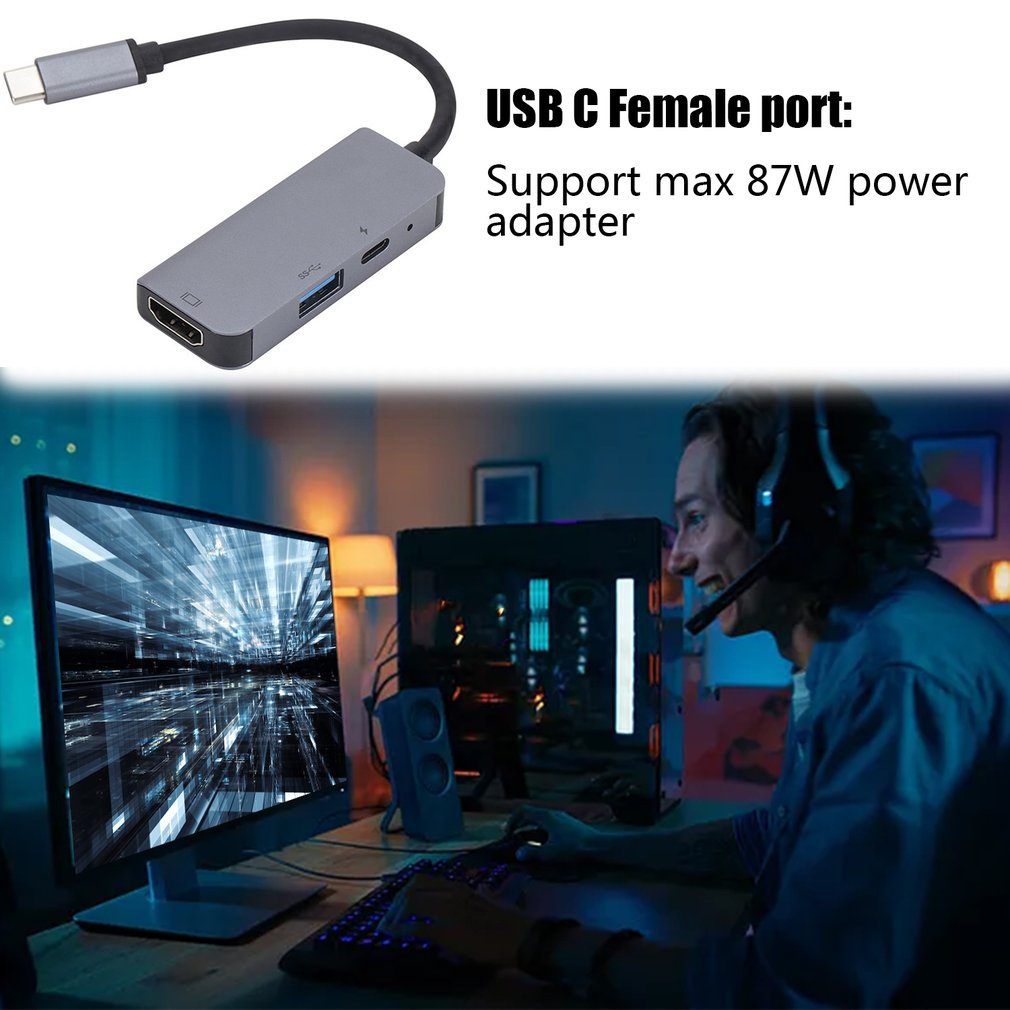 3in hub tpye-c naar micro usb 3.0 2.0 thunderbolt splitter 1 compatibel met macbook pro voor samsung usb type-c