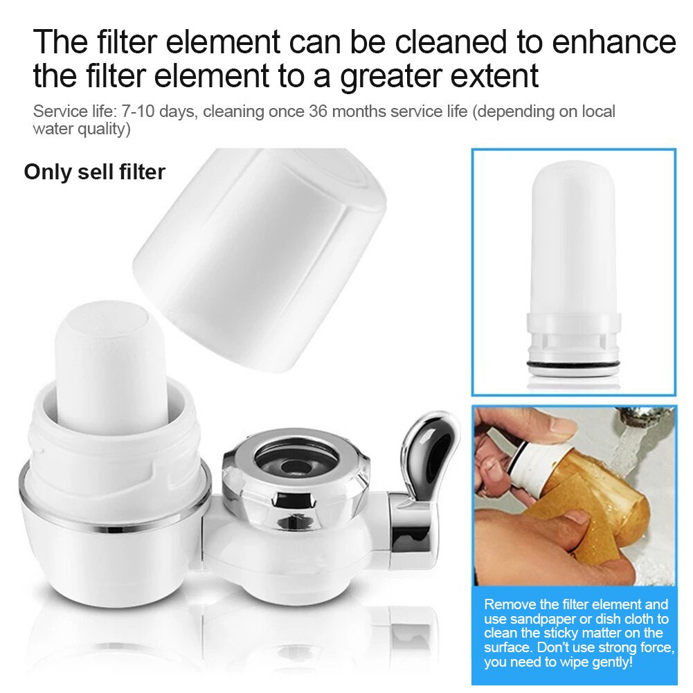 5Pcs Home Kitchen Faucet Tap Water Purifier Replacement Ceramic Filter Cartridge