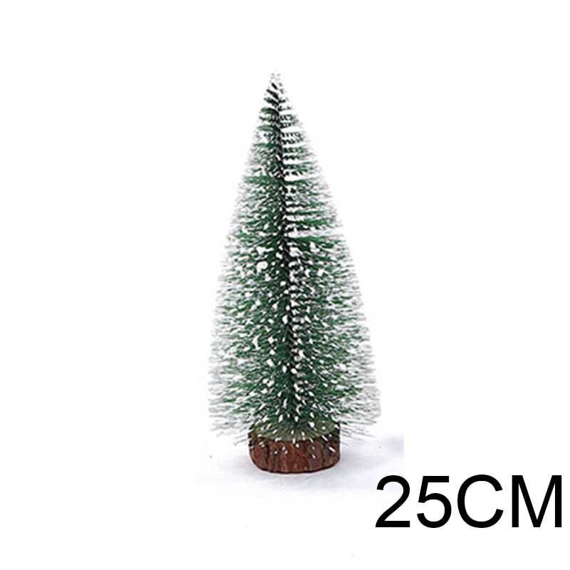 Mini Christmas Tree Small Pine Tree with Wooden Bases for Xmas Party Home Tabletop Tree Decor QJS Shop: 25cm