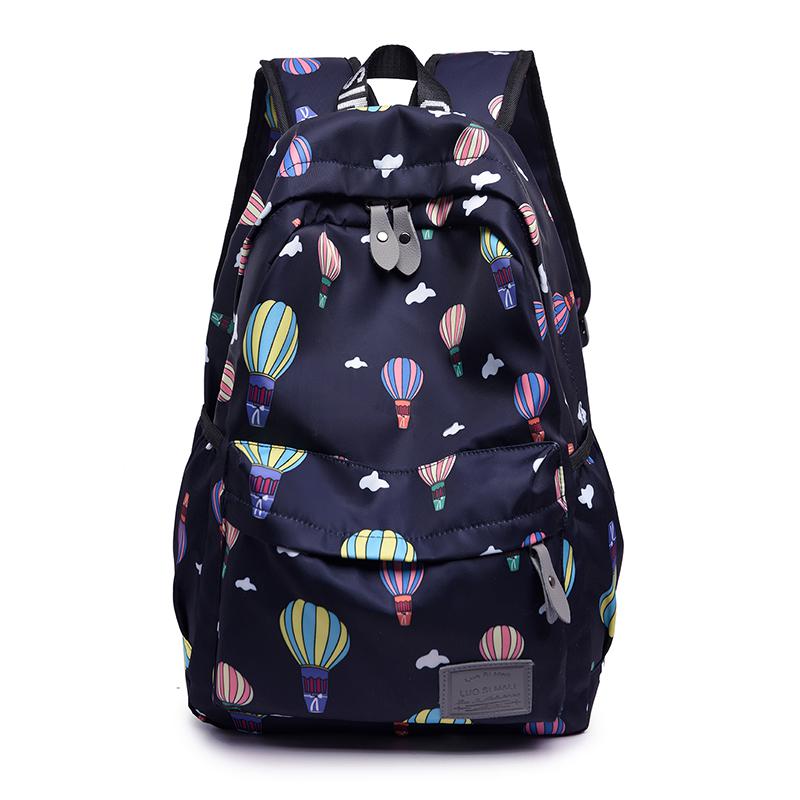 Mochila de para Mujer, mochila de nailon para ordenador portátil, mochila de viaje para Mujer, mochila impermeable, mochila para Mujer: Deep Blue